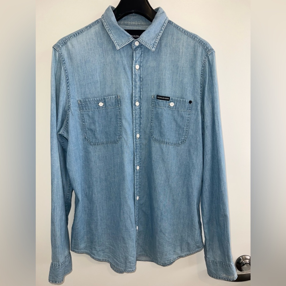 Calvin Klein - Denim colored button down